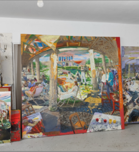 Imagen del estudio del artista